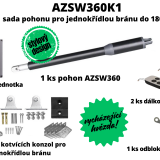 Kopie návrhu AZSW360 - sada pohonu pro křídlovou bránu 